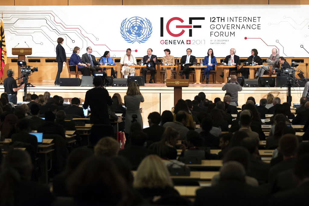 Eröffnungssession des Internet Governance Forum in Genf