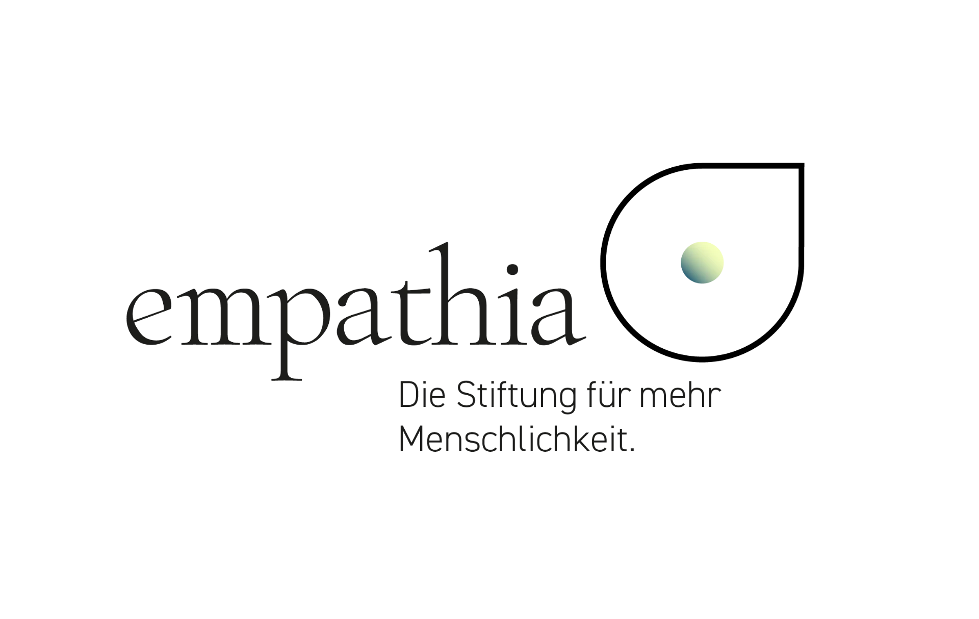 Empathia Logo mit Schriftzug – empathia, Die Stiftung für mehr Menschlichkeit