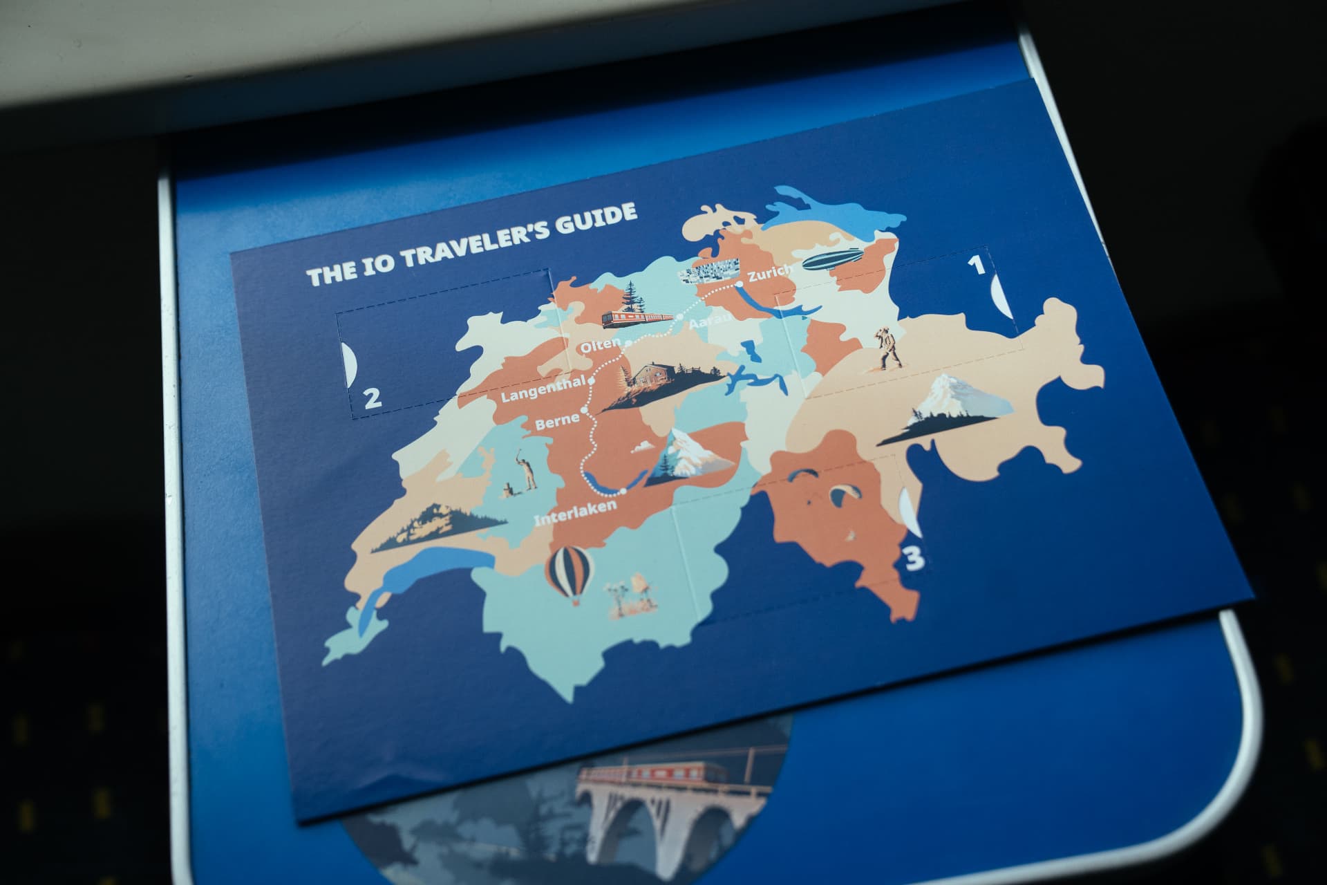 The IO Traveler's Guide – illustrierte Schweiz-Karte