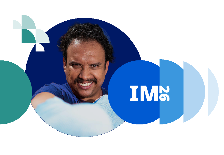 Key Visual IM 2024 mit Porträt eines Mannes